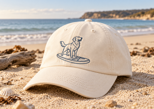 Dog on Sup Cap
